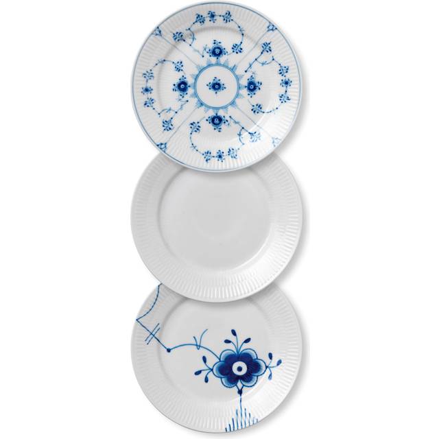 Royal Copenhagen History Tall Sæt 19 cm 3 pcs Str 19 cm Tallerkensett