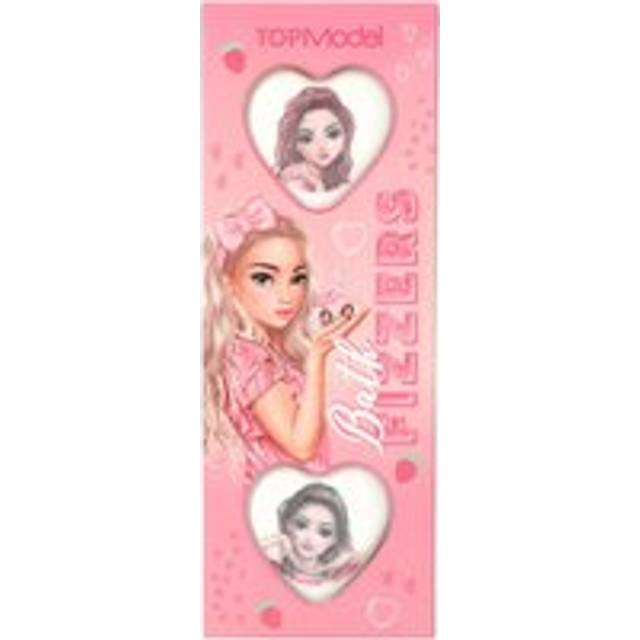 Top Model Badebomber Hjerter Beauty and Me med Trykk 30 g Hvit Rosa