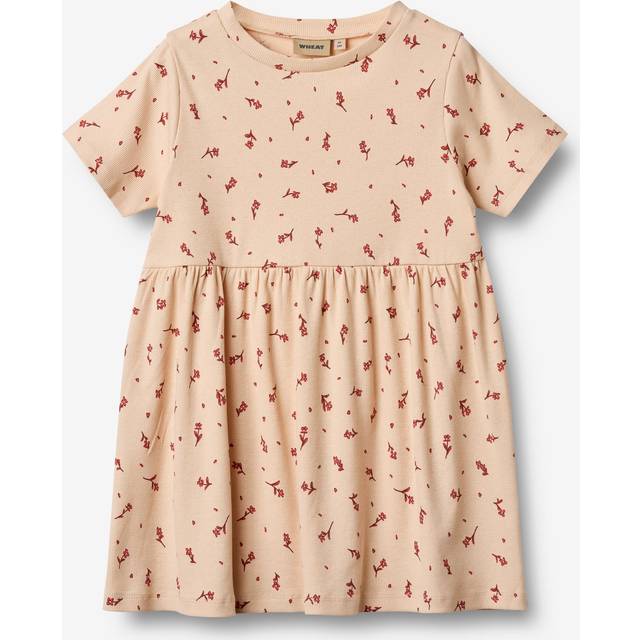 Wheat Jersey Dress Anna - Rose Water Flowers
