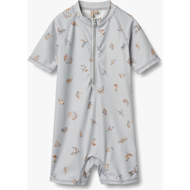 Wheat Swimsuit Short Sleeve Cas