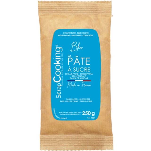 ScrapCooking Fondant 250 g Blå Sukkerpasta