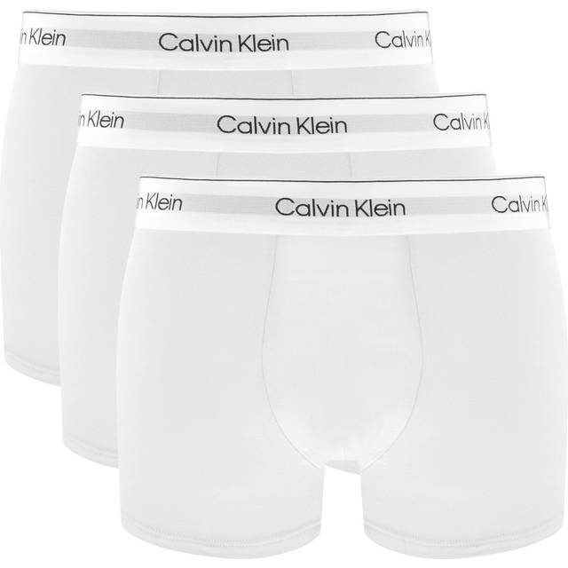 Calvin Klein Relaxed Dart Trunks 3-pack - White