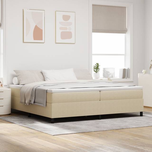 vidaXL Box Spring Seng Med Madrass 200x200 cm Kontinentalseng
