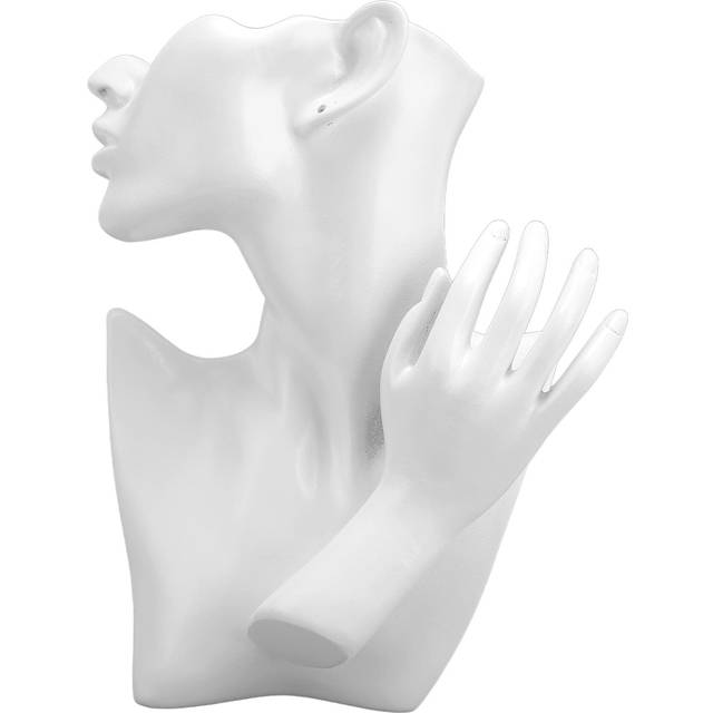 Neoglint Hand Jewelry Holder Bracelets Necklaces Display Stand - White