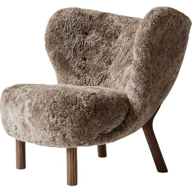 &Tradition Little Petra VB1 Sahara/ Walnut Loungestol 75cm