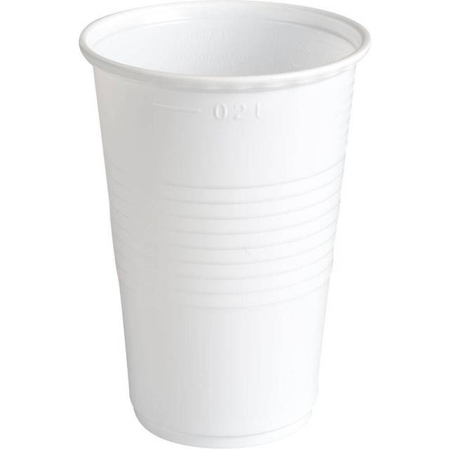 Abena Plastglass PP 20cl Hvit 100