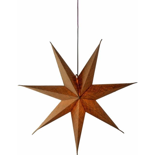 Konstsmide Konstmide Papirstjerne Med Lys 60 cm Brun Julestjerne ∅ 152.4cm