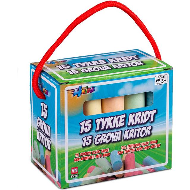 4-Kids Tykke Kritt I Eske 15 Stk