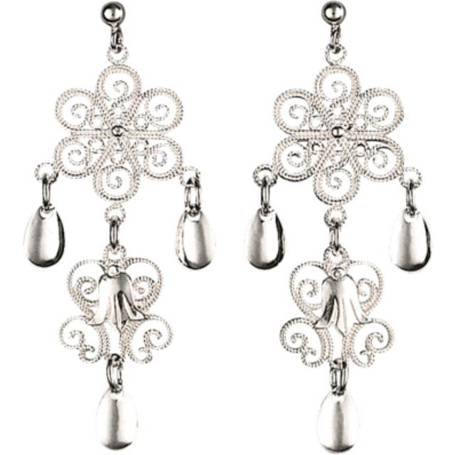 Sylvsmidja Ørepynt Lofoten - Hvitt Sølv