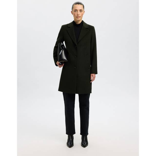 Selected Femme Slfsasja Lano Coat - Grønn
