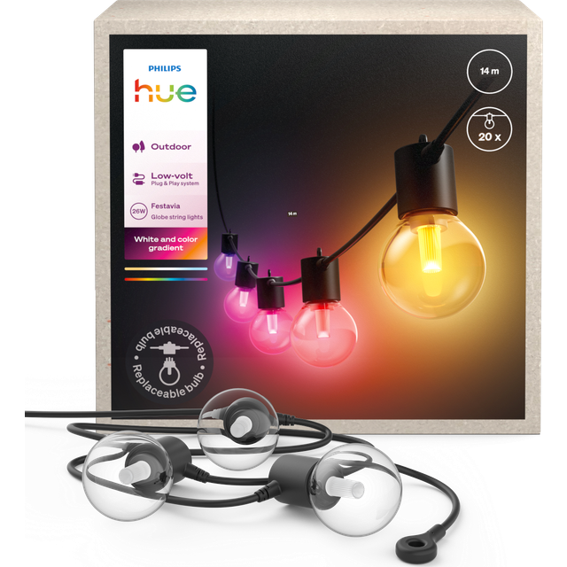 Philips Hue Festavia Globe Lyslenke 14 m Lysslynge