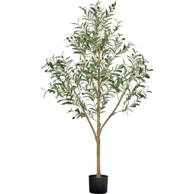 VEVOR 150 cm Oliventre Med Svart Potte Kunstig plante