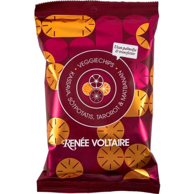 Renée Voltaire Veggiechips Kassava Taro Søtpotet Matbanan 115 g
