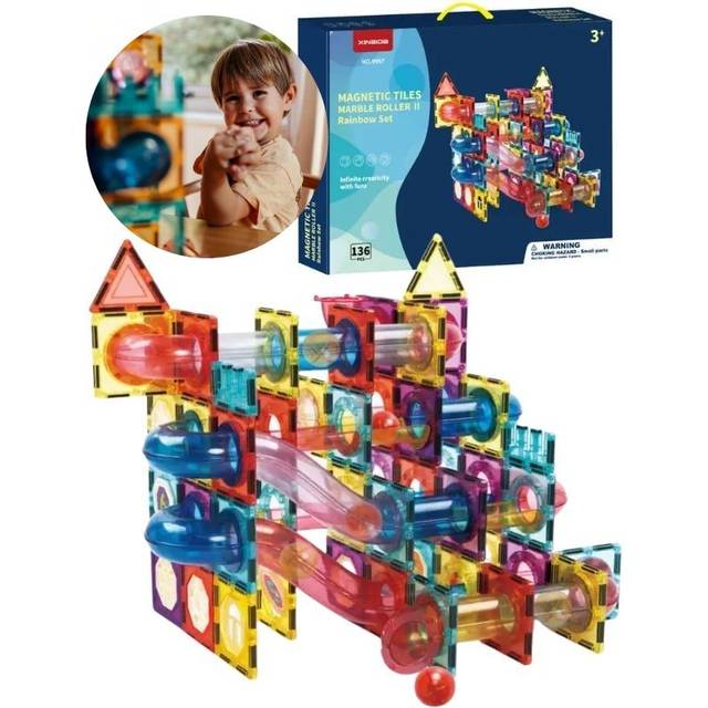 Magnetisk Kulebane Byggesett 136 Deler