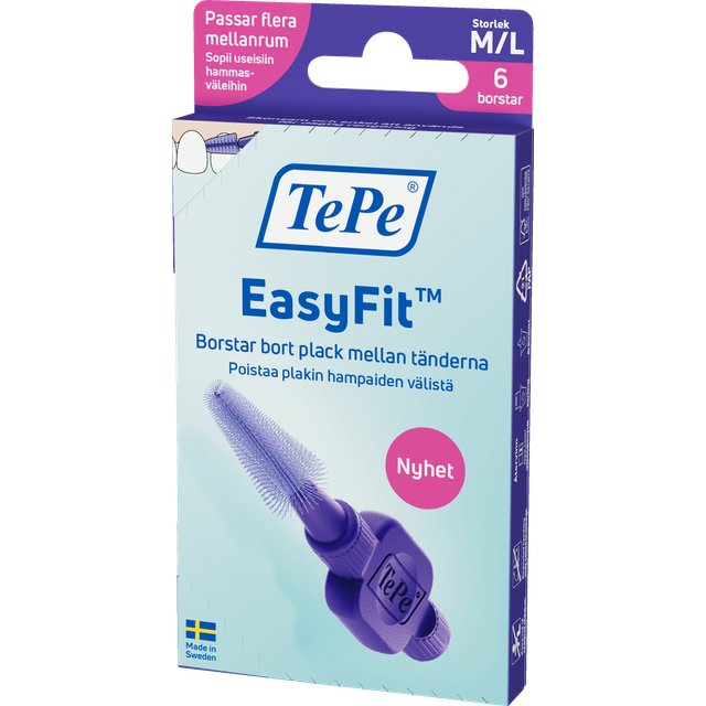 TePe Easyfit Mellomromsbørste M L 6 Stk