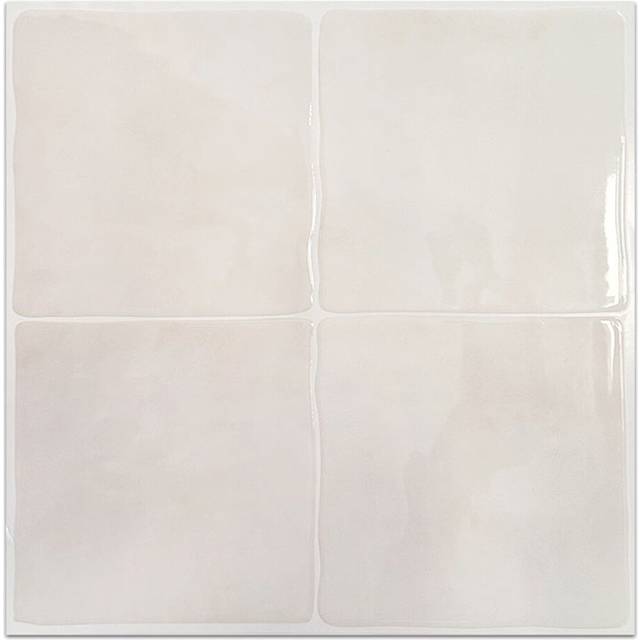 NO:Dekorerflis Selvheftende Kvadrat 30x30 cm Hvit Selvklebende dekorasjon