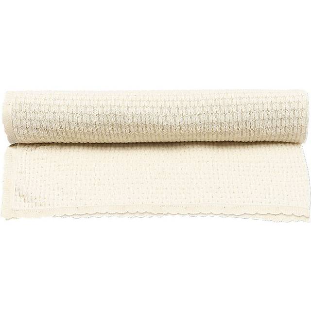 Konges Sløjd Fanga Antique White Venti Pointelle Teppe 70x70
