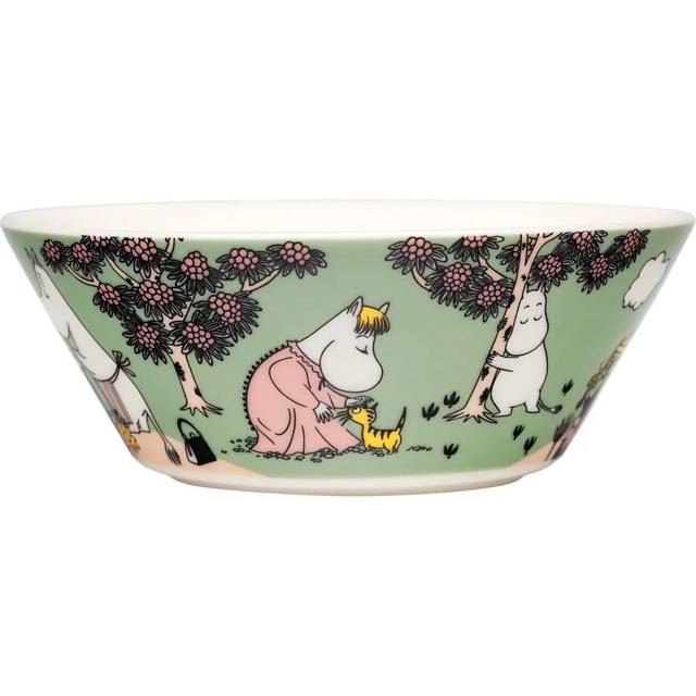 Moomin Arabia Frokostbolle 15 cm Omtanke Grønn Frokostskål