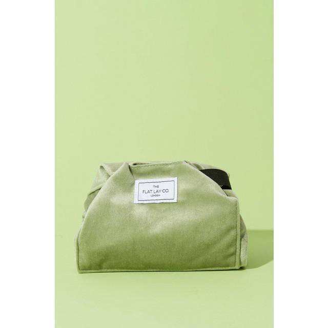 The Flat Lay Co. Drawstring Makeup Bag Sage Green