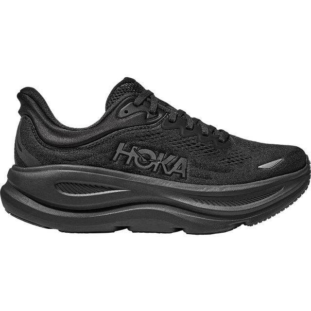 Hoka Dame Bondi 9 Løpesko for vei - Svart