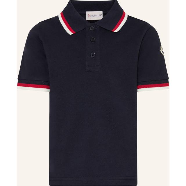 Moncler Enfant Cotton Polo Shirt - Navy