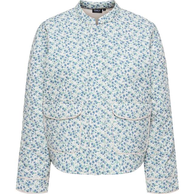 Only Onlhallie Quilted Jacket OTW Noos - Blue