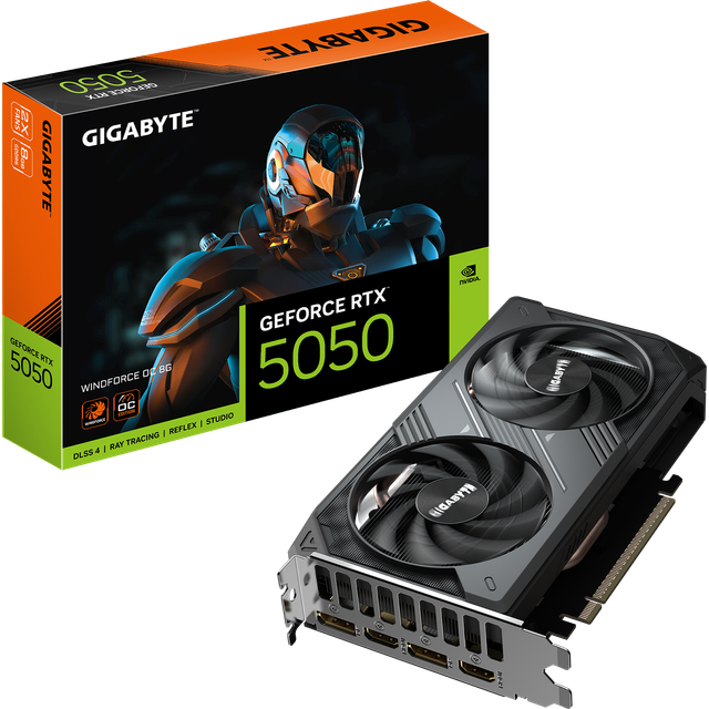 Gigabyte GeForce RTX 5050 Windforce OC 8G Skjermkort