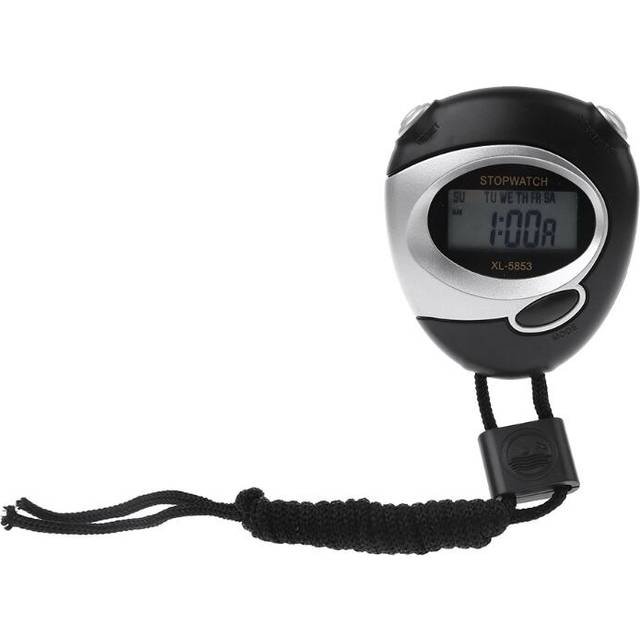 Grandado Sport Stoppeklokke Forteller Tidtaker Kronograf LCD Digital Håndholdt