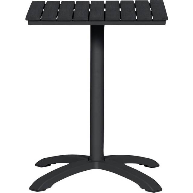 SunLife Kafébord Dover 58 x 58 cm Alu Nonwood Svart