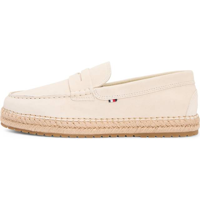 Tommy Hilfiger Flexible Suede Espadrille - Cream