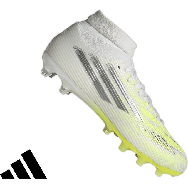 adidas F50 Sparkfusion League Fotballsko - Cloud White/Iron Metallic/Hi-Res Yellow