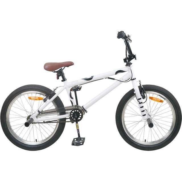 vidaXL BMX Sykkel 20 Tommer Hvit Barnesykkel