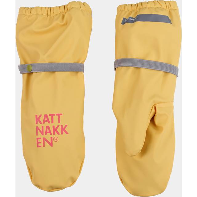 Kattnakken Regnvotter Barn Fleecefôr - Bananskum