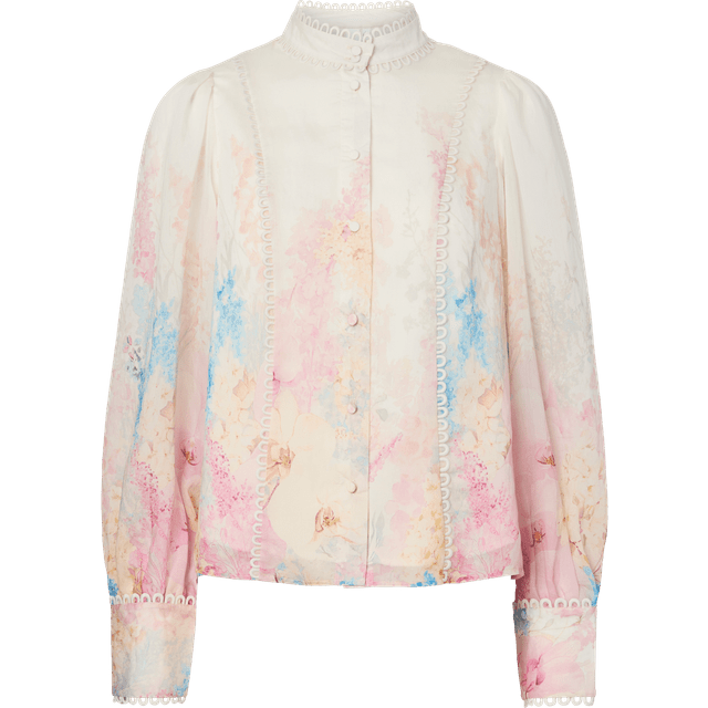Yas Florence LS Shirt Pristine Florence Aop - Multi/Patterned