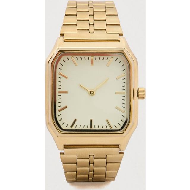 Pier 1 Unisex Klokke Gold-Coloured Brown