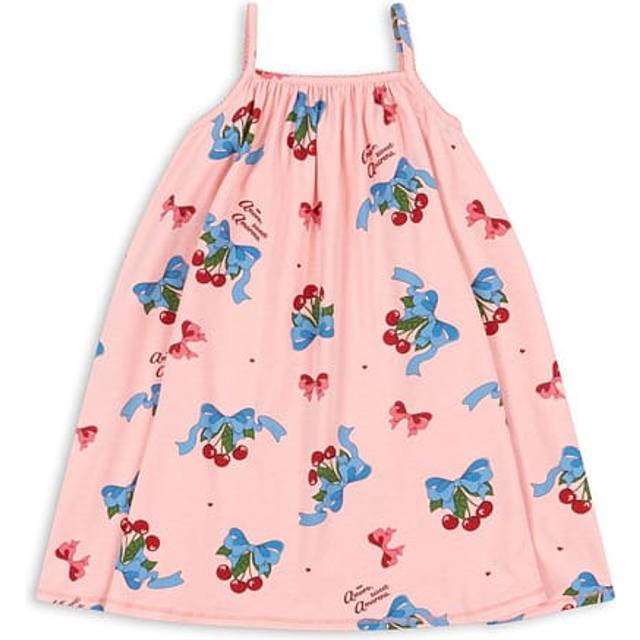 Konges Sløjd Basic Stropp Dress Kjole Barn - Rosa Print