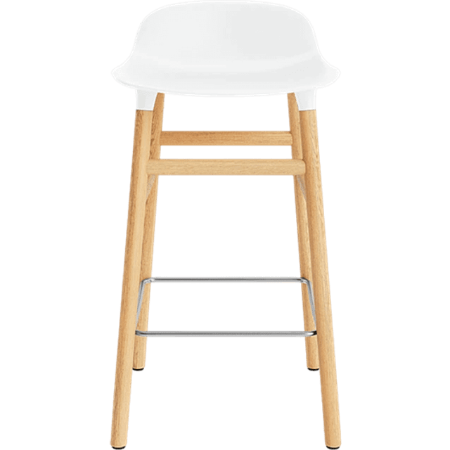 Normann Copenhagen Form White/Oak Barstol 77cm