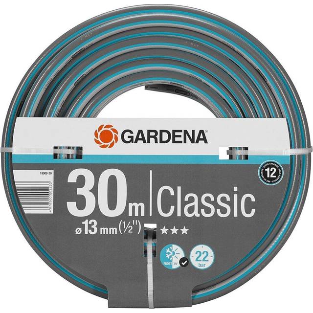 Gardena Classic Hose 13 mm (1/2"), 30 m - Svart 30m