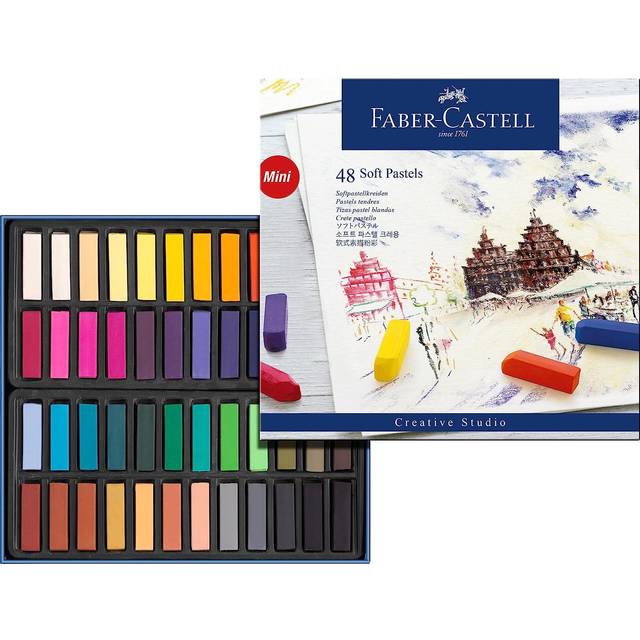 Faber Castell Soft Pastels Mini Cardboard Wallet 48 pack