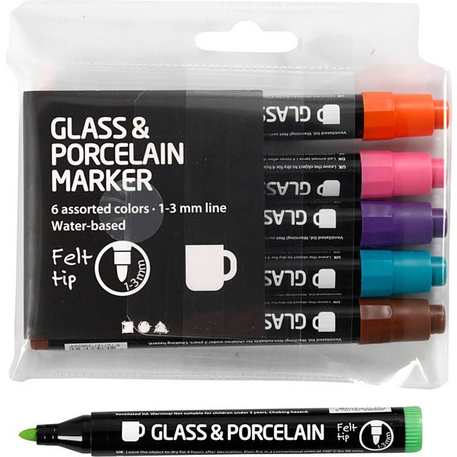 Glass Og Porselen 6stk
