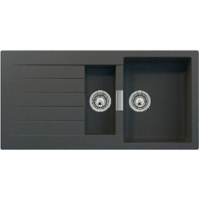 Intra Primus D-150 Kjøkkenvask 100x50 cm Svart