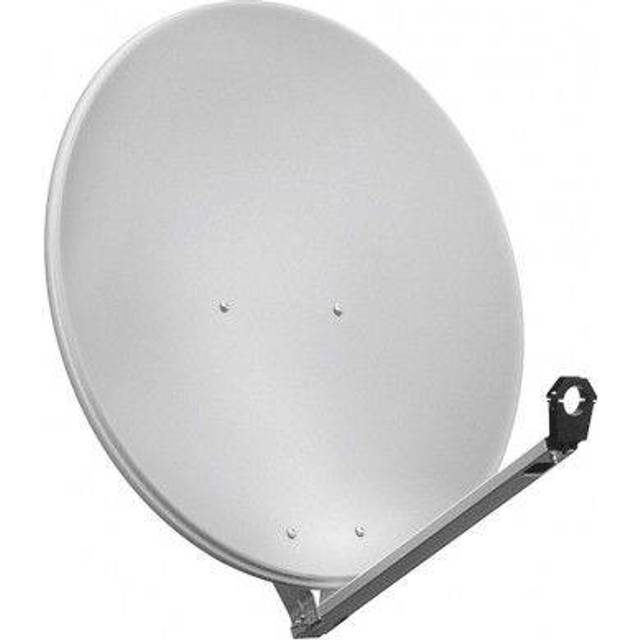 Goobay Pro 80 cm Aluminium Satellite Dish Light Gray