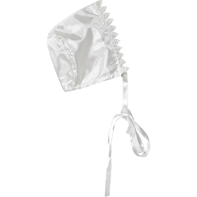 Jocko Dåpshette Med Spetskant Offwhite