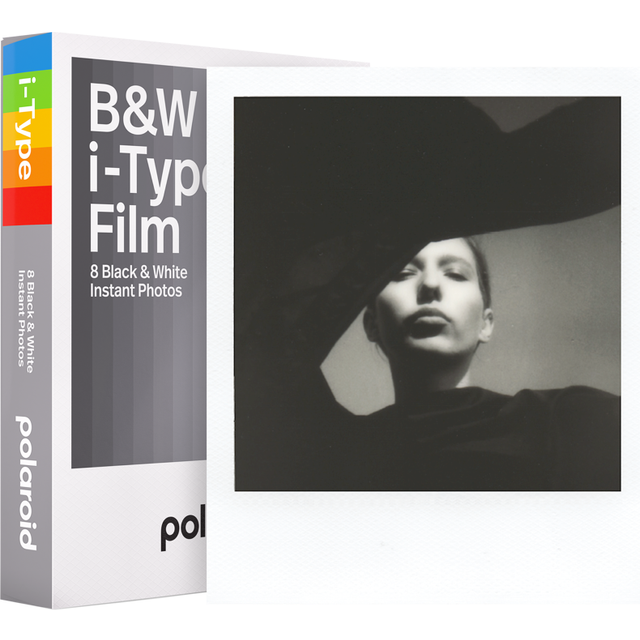 Polaroid B&W Film i-Type 8-pack - White Frame