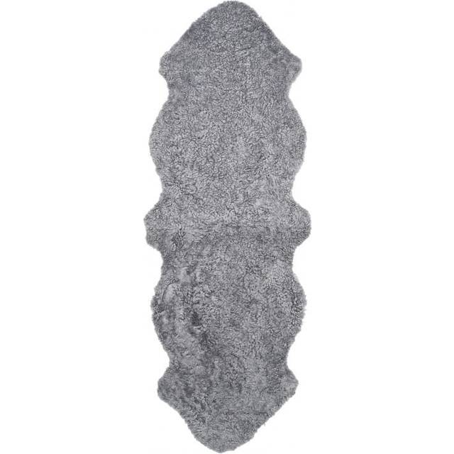 Skinnwille Curly Grå, Sølv cm