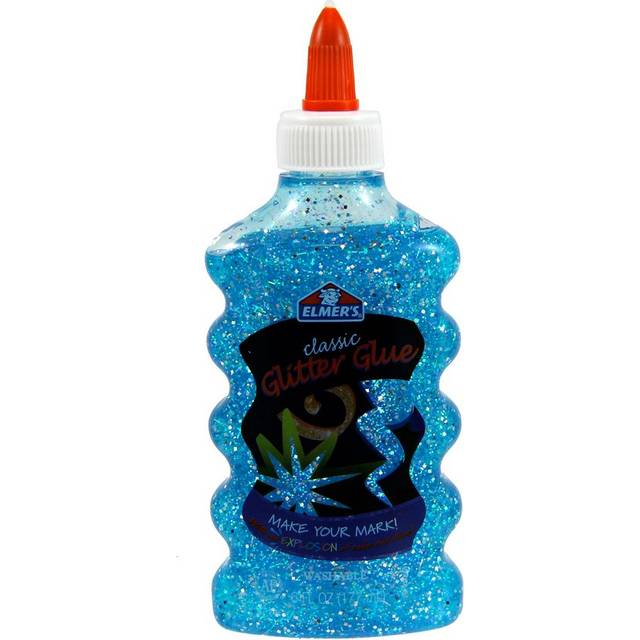 Elmers Vaskbar Glitterlim 177 ml Blå