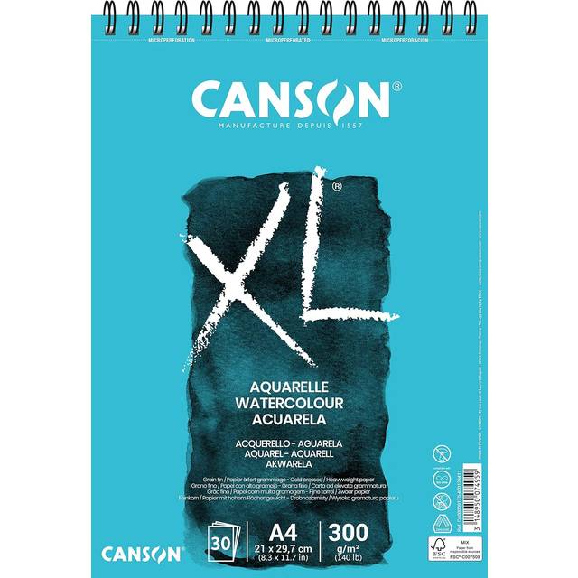 Canson XL Aquarelle A4 300g 21x29.7cm 30 sheets